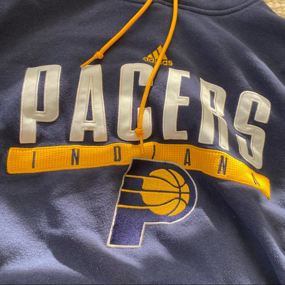 Adidas Indiana Pacers Blue and Gold Sweatshirt - Picture 6 of 10